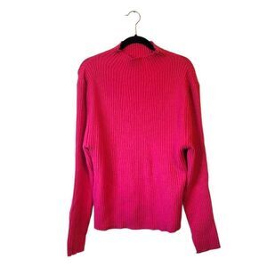 Grace + Emma Women's Neon Pink Cotton Blend Sweater Size 2XL